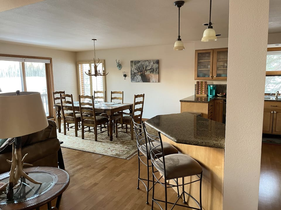 Kitchen bar and dining room