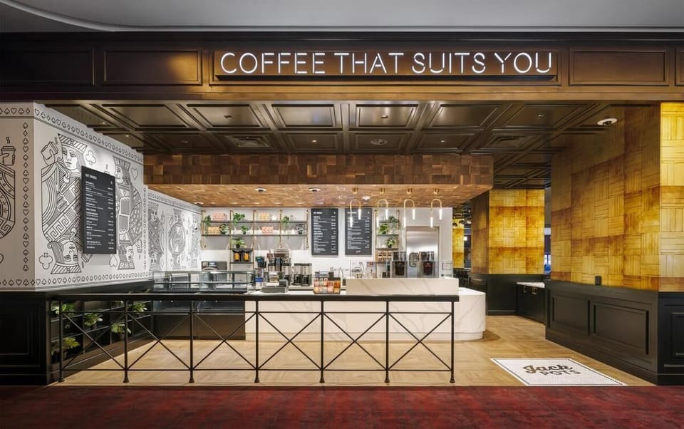 Start your morning with crafted coffee in a chic café.
