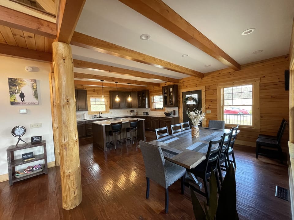 Dining and kitchen area