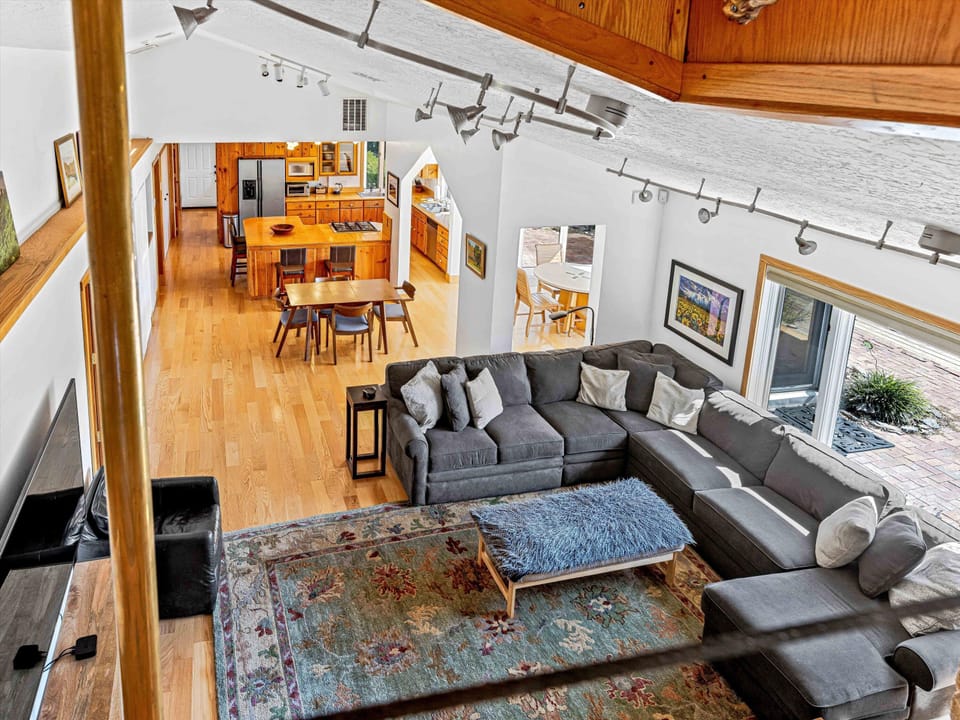 View from open sleeping loft