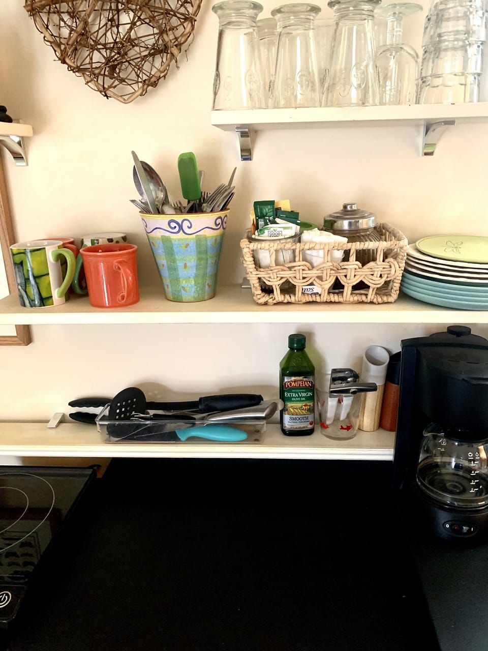 An efficient kitchen, dishes, pots, pans,additional fridge/freezer if requested 