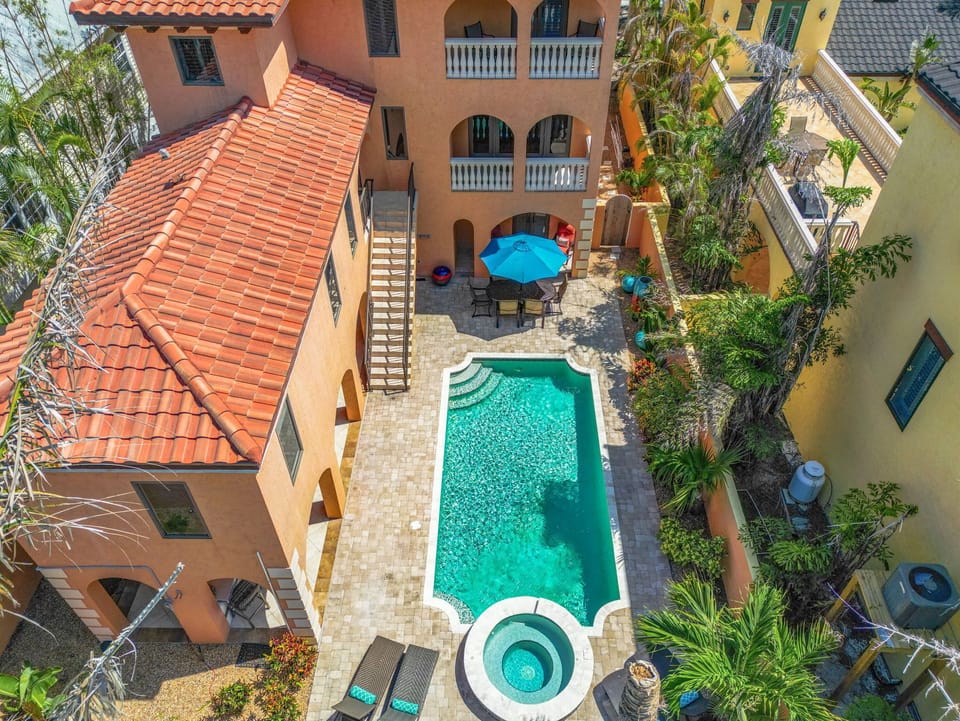 Areal view of your private pool area.