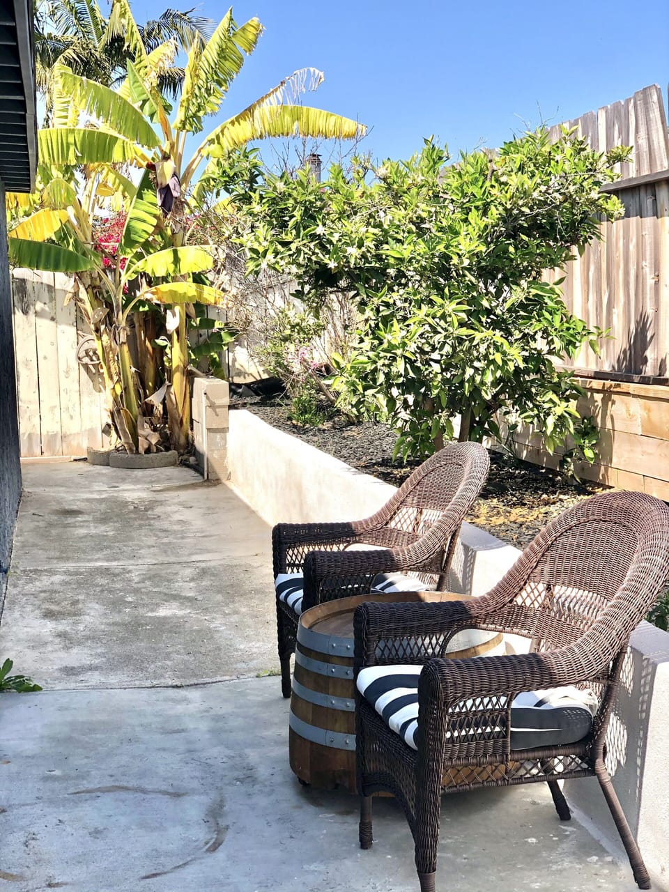 Back patio walkway 