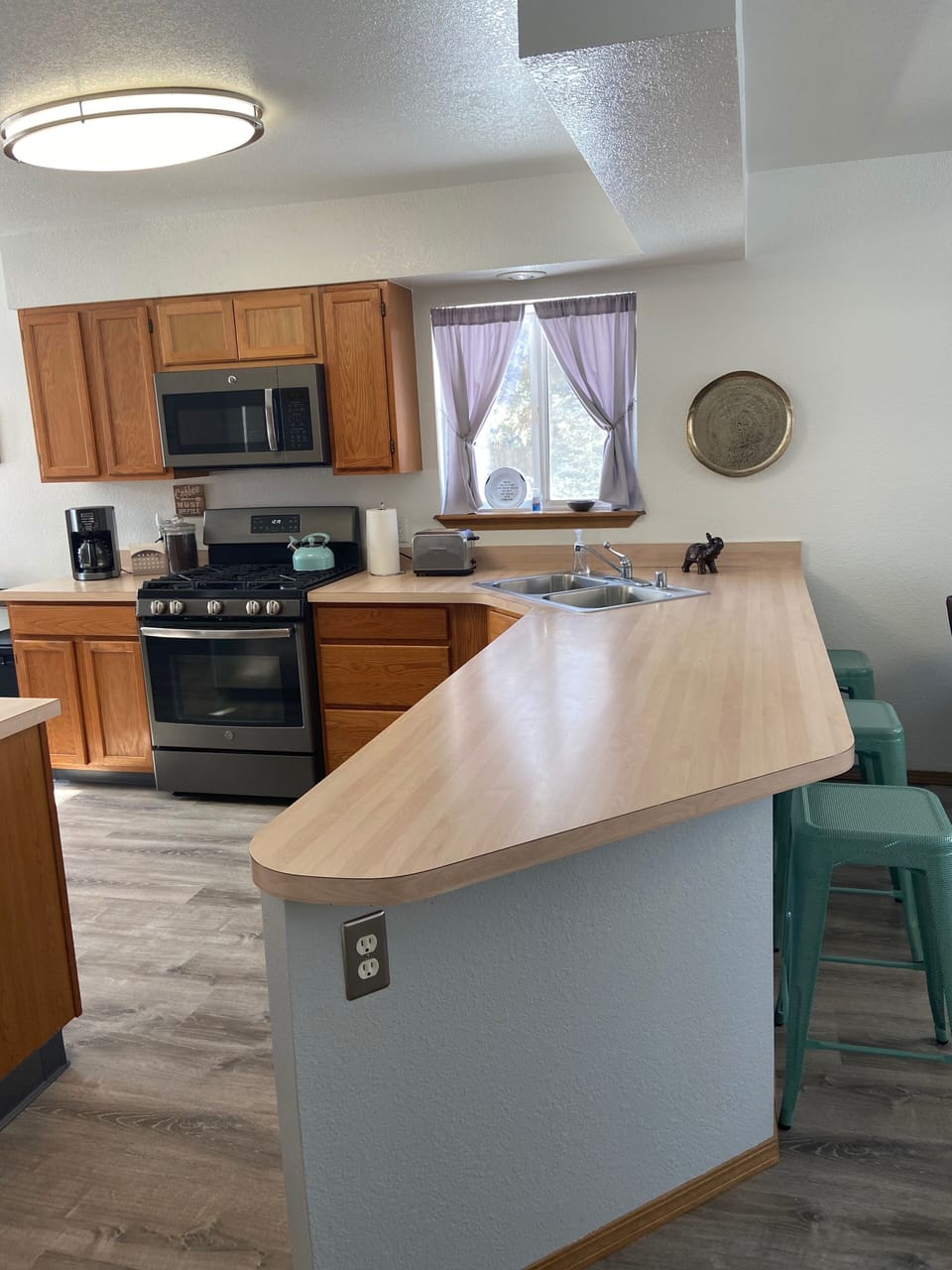 Kitchen Island with Barstools