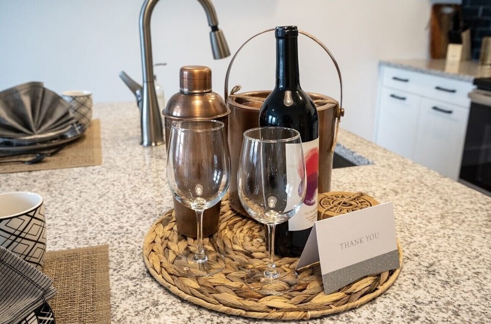 Complimentary wine for our guest 