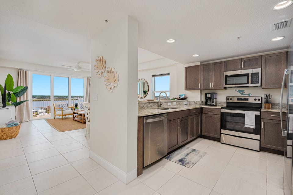 Open Kitchen and living room