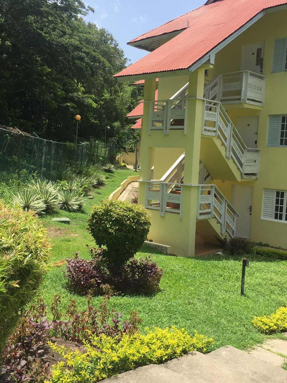 The apartment complex 
