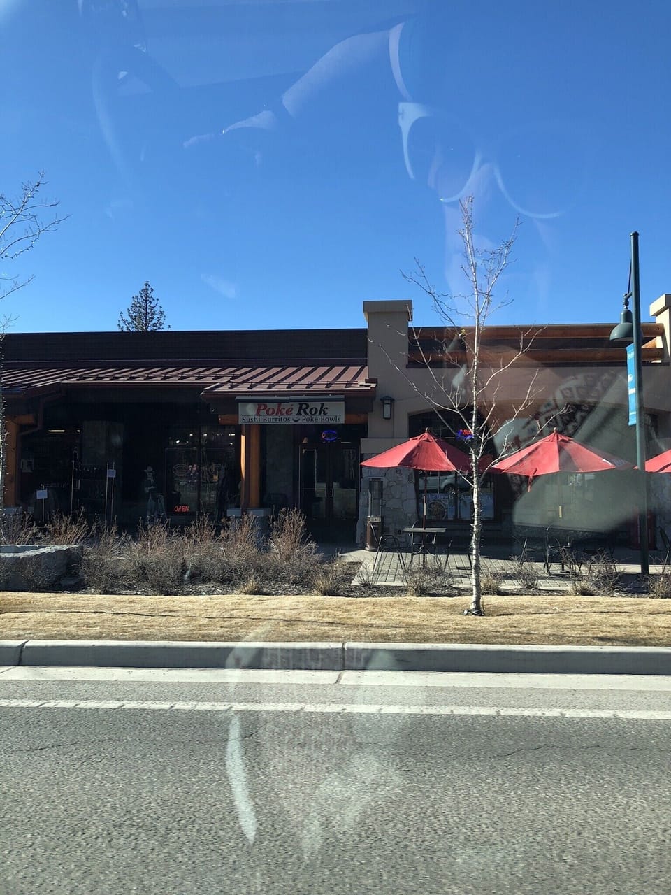Cozy outdoor restaurants on lake Tahoe blvd. 