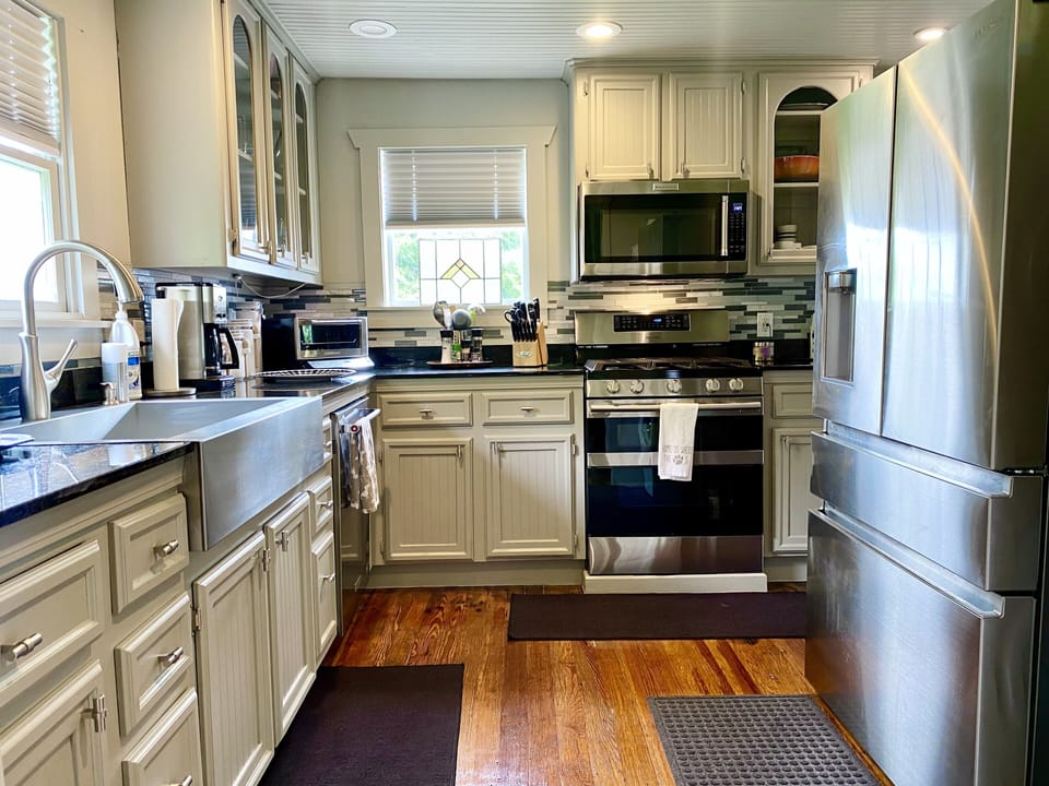 New modern kitchen appliances