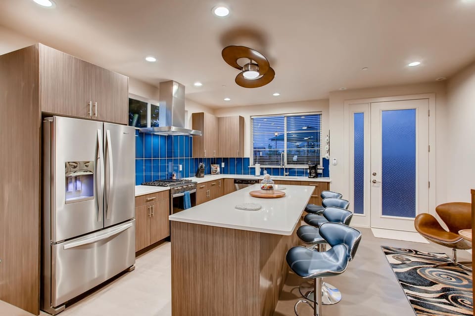 Chef's Kitchen with Stainless Steel Appliances
