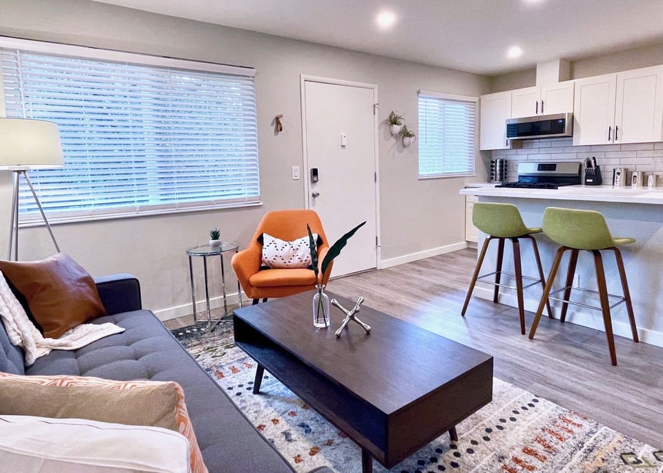 Abundant natural light throughout the apartment