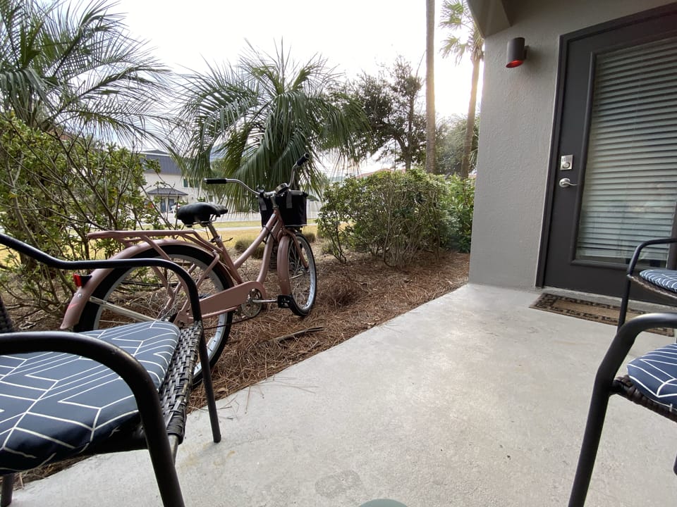 Walk/Bike path is just outside the back door!  (Bike is NOT included)
