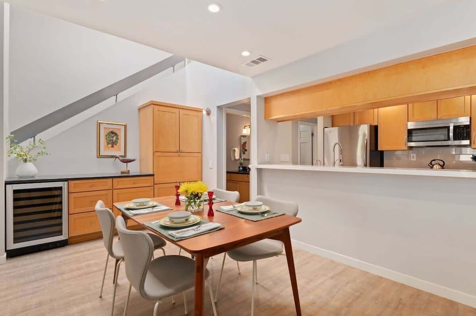 Dining, Kitchen, and Wine Fridge