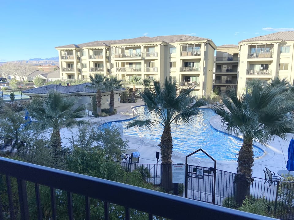 Here's the view you will enjoy when you step out on our huge balcony. 