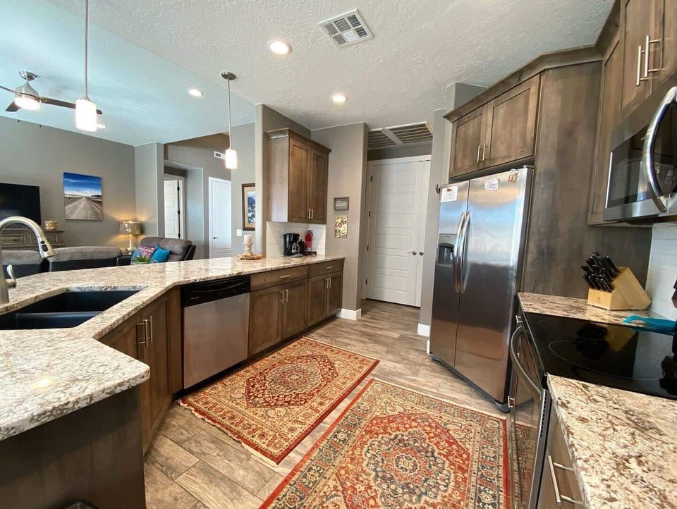 Our gourmet kitchen has everything you need to prepare delicious meals, from state-of-the-art appliances to a wide range of cookware and utensils.