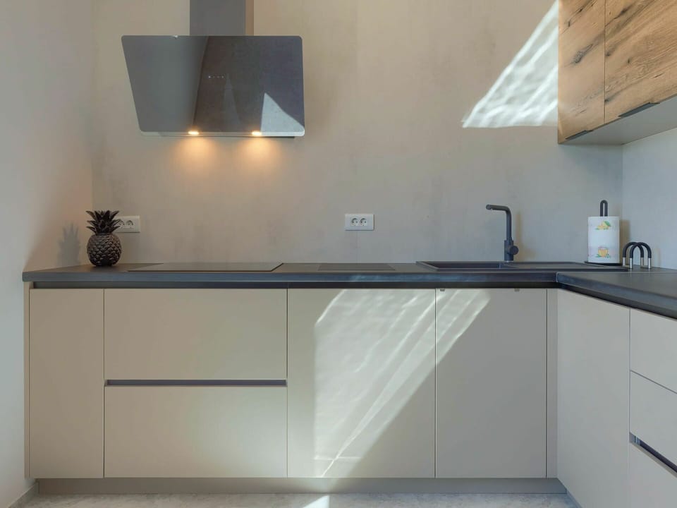 Cabinetry, Kitchen Sink, Countertop, Property, Sink, Building, Tap, Wood, House, Architecture
