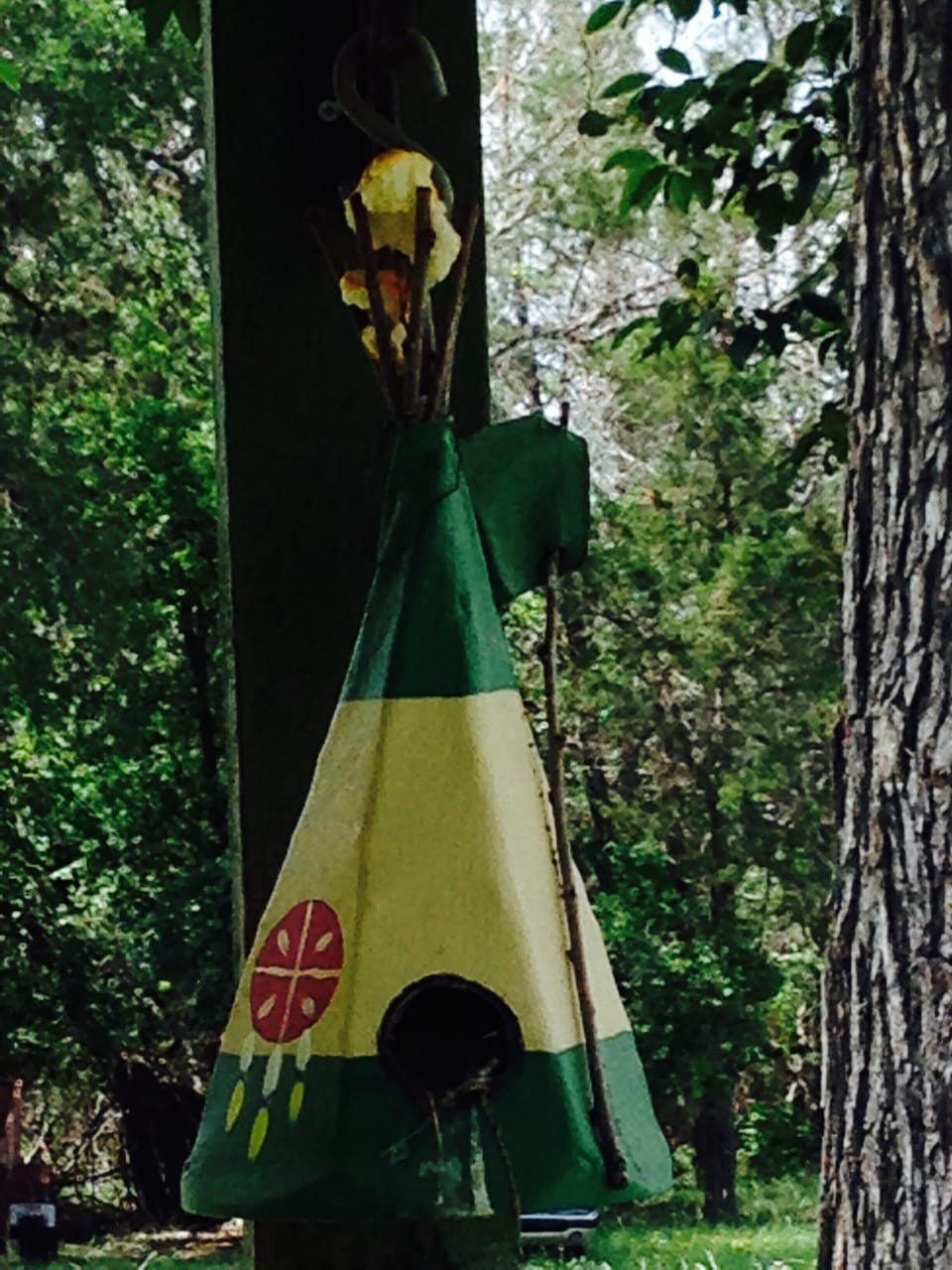 Appropriate bird house.
