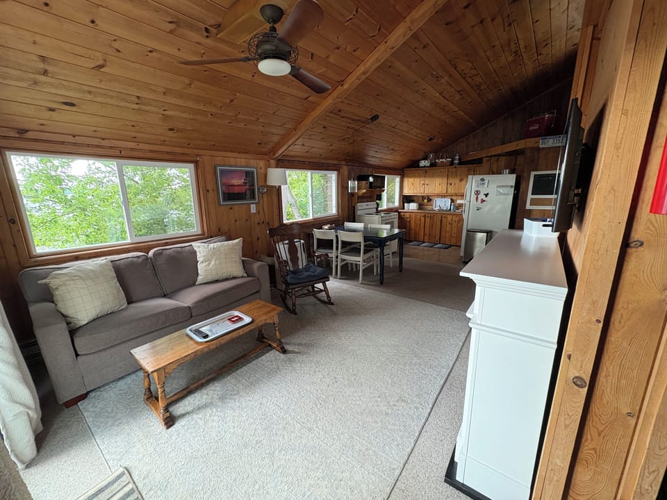 Roadside cottage living space.