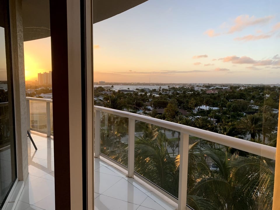 Balcony sunset