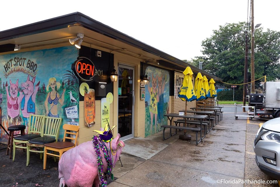 Visit Top Spot BBQ - just around the corned on Ninth.