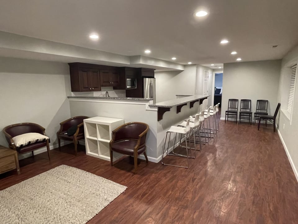 Basement living room