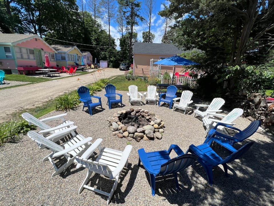 The Calico Seahorse community fire pit