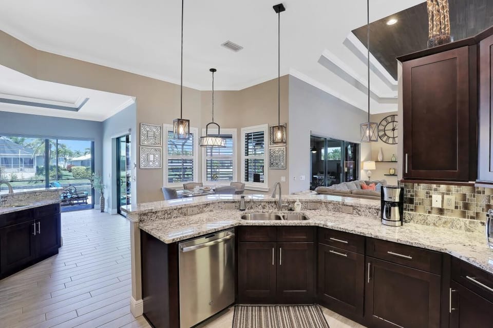 The spacious and modern Kitchen