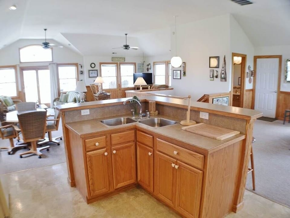 Kitchen with Ocean View