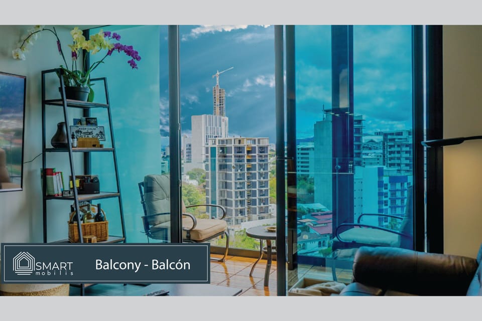 Get your remote lessons or work from our balcony using the confortable chairs.