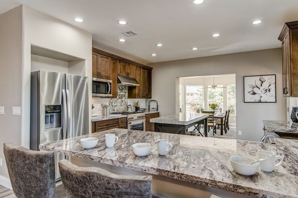 Fully Equipped with Stainless Steel Appliances and Farm Sink