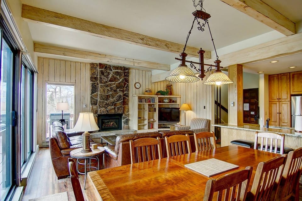 Gas Fireplace and room to gather for games and conversation.