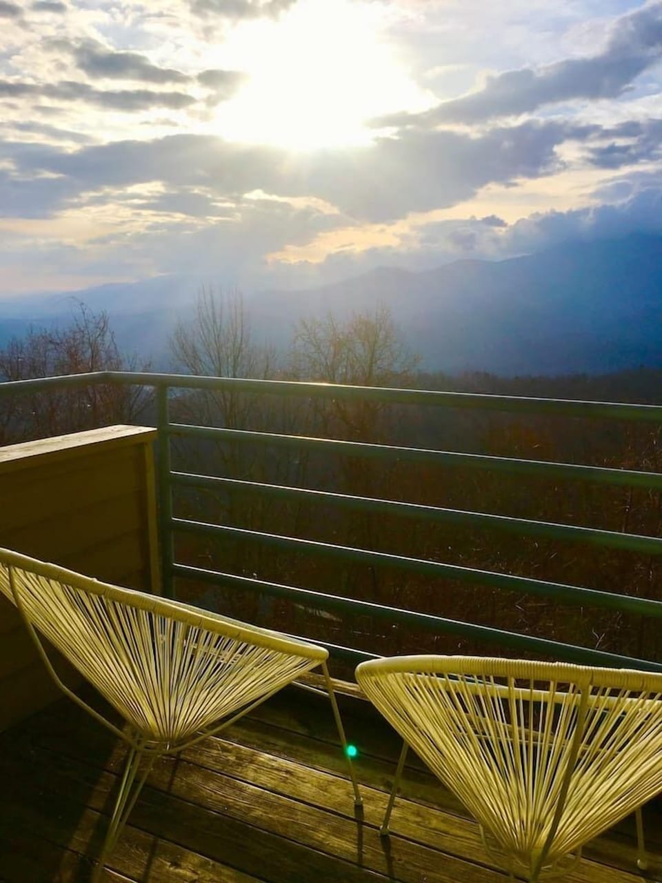 Sit in your retro chair and stare at the park