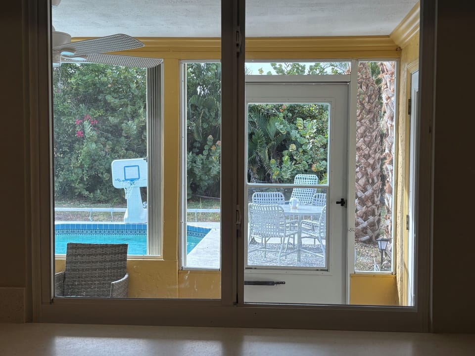 View from kitchen