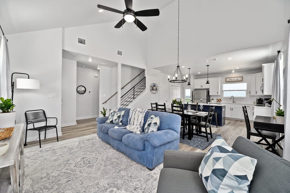 Open concept for gathering and visiting