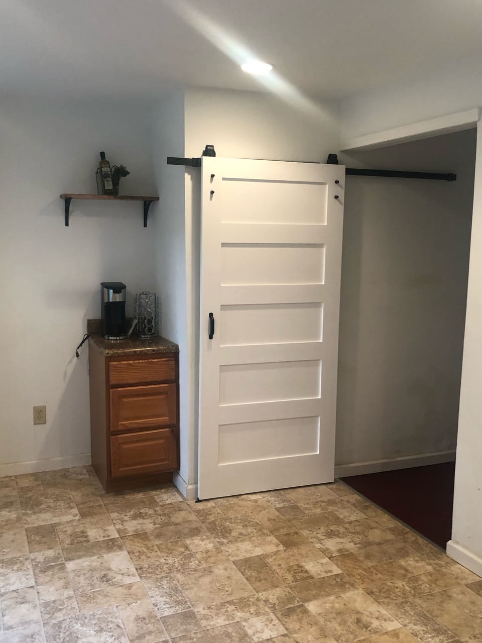 Concealable Washer and dryer pantry 