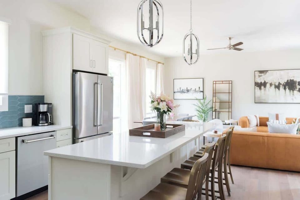 A gourmet kitchen fully stocked with everything you could require for preparing meals during your visit!