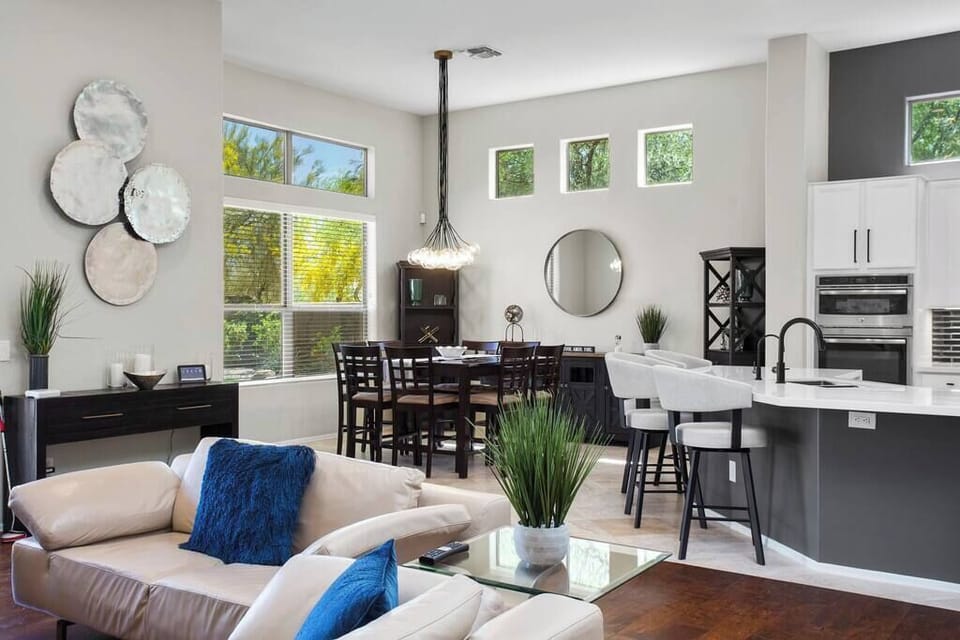 Experience the freedom of an open-concept living space in our accommodation