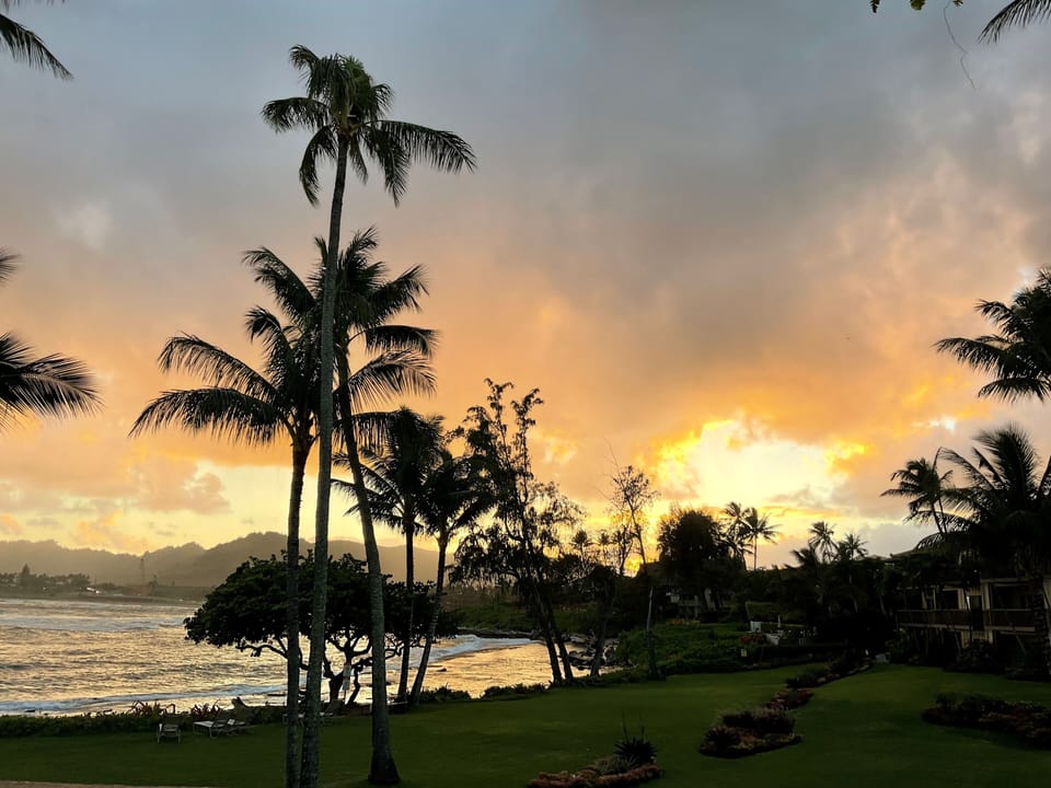 Sunset Over Wailua Bay 
