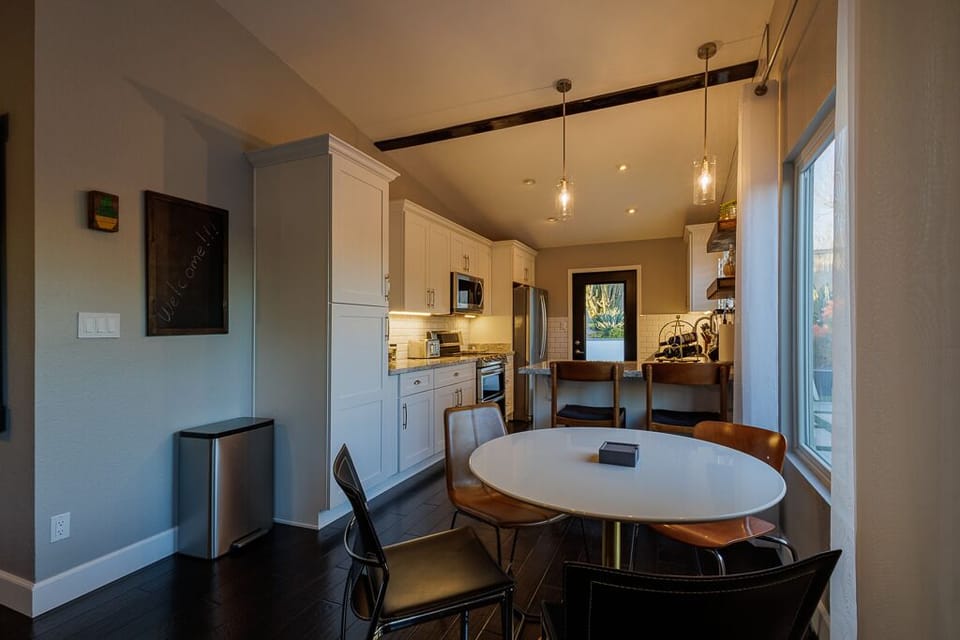 Large kitchen area.