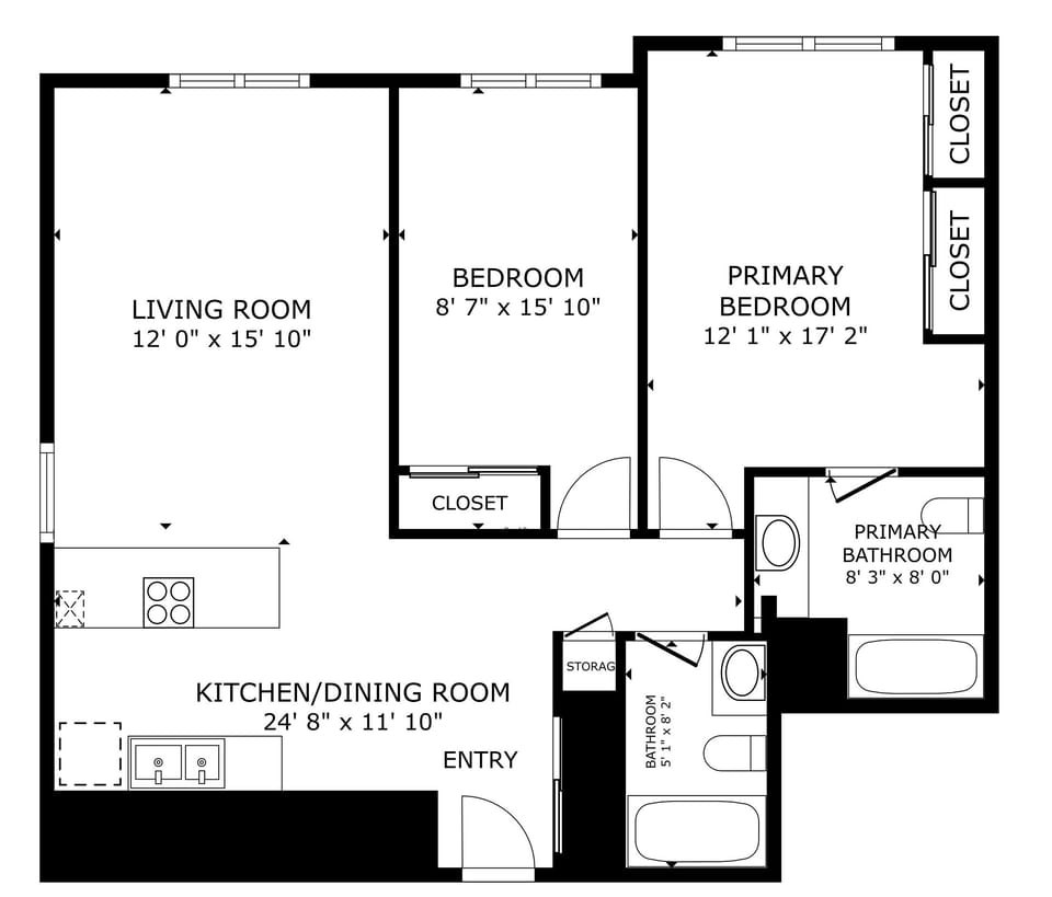Apt 101 Floor Plan