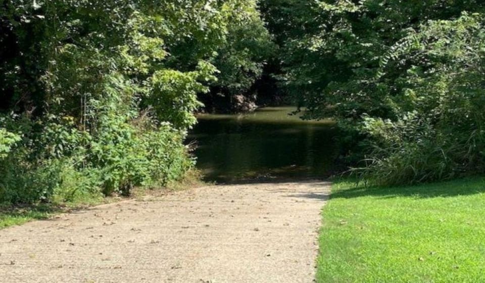 Private community boat launch located less than 1/4 mile from the house. 