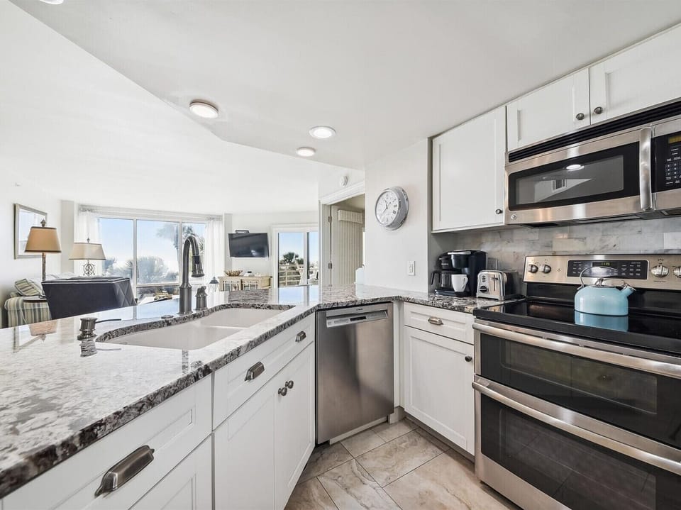 Renovated Kitchen with Ocean Views at 1206 Villamare