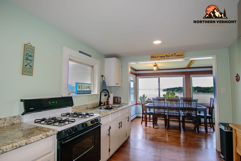 Full kitchen including commonly used spices, oil, knives, pots/pans, etc. 