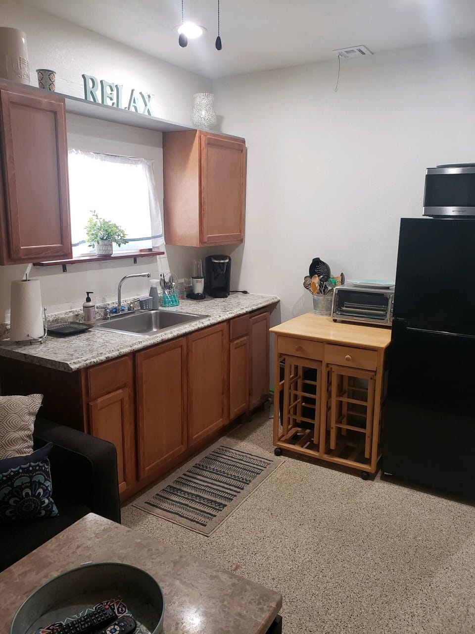 Kitchen area.