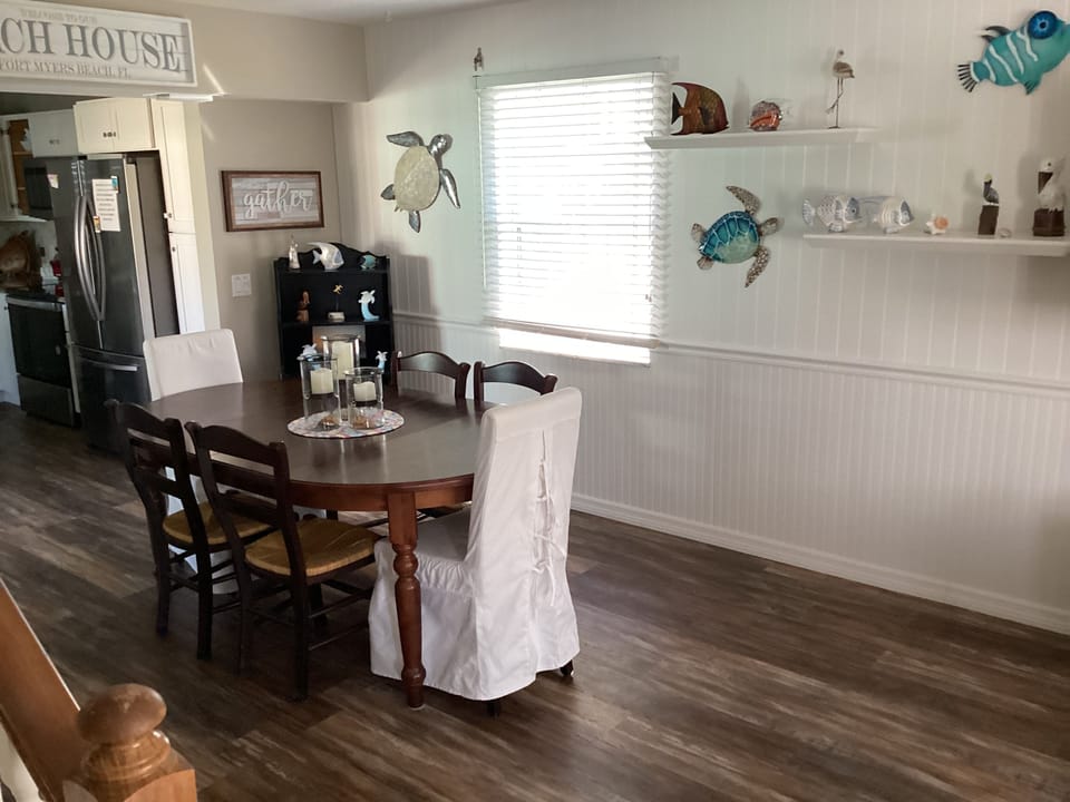 Dining area view from living area.