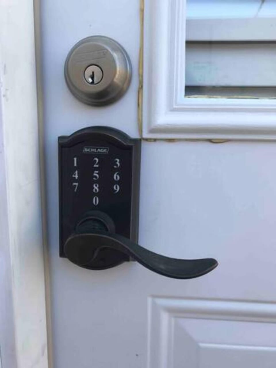 Keyless open the room with code.