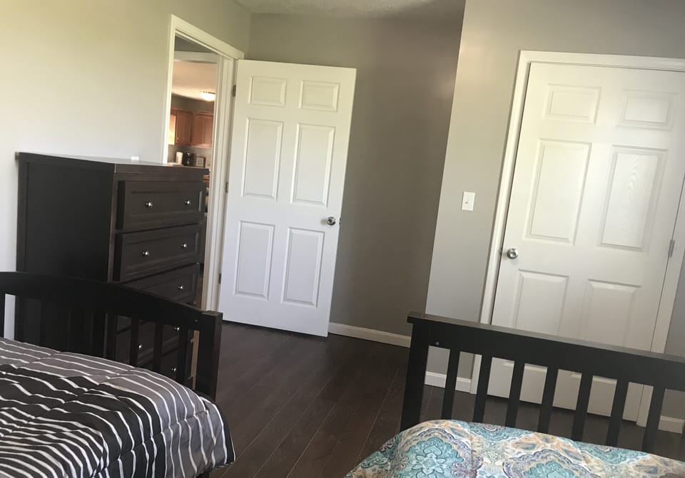 Bedroom 3 with twin and full beds.