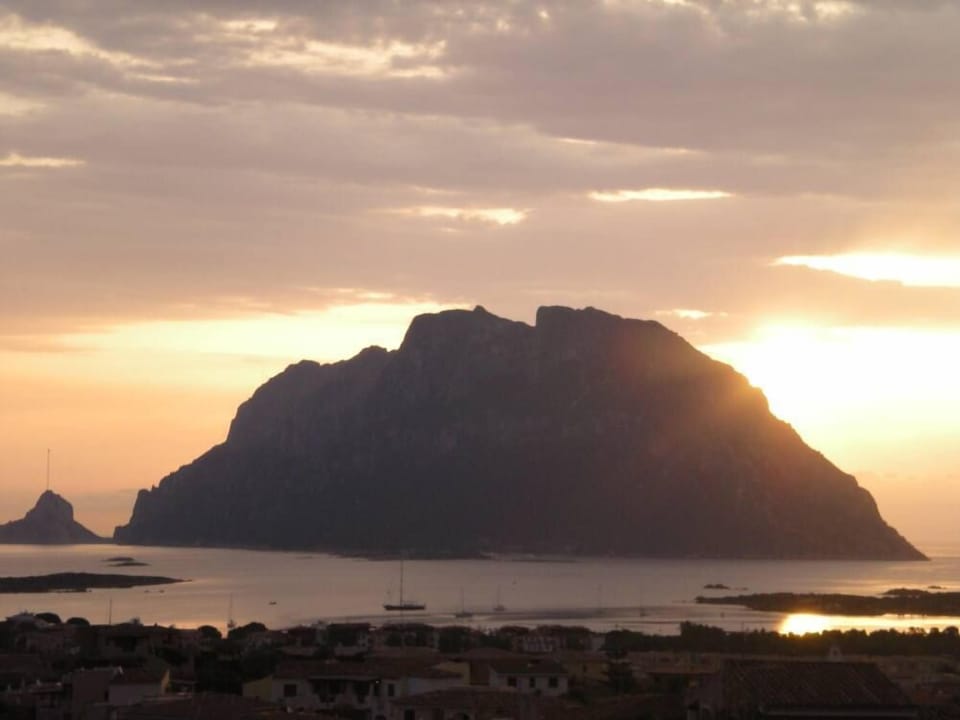 View of Tavolara at dawn
