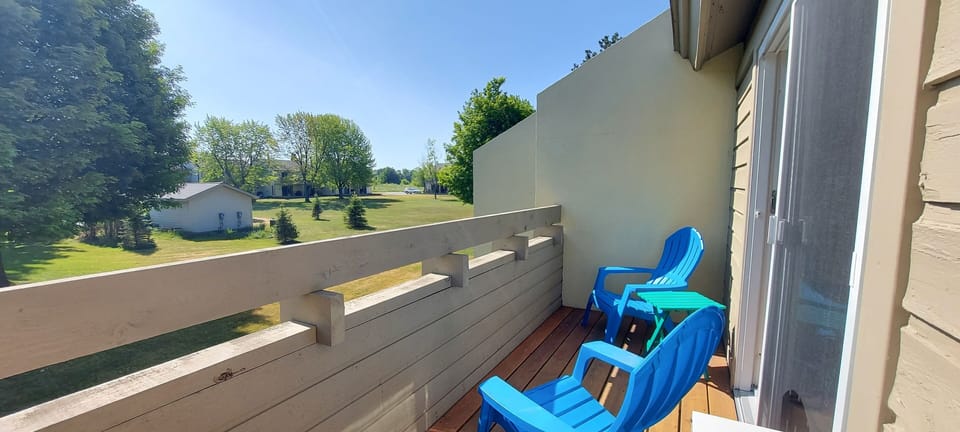 Pool side balcony