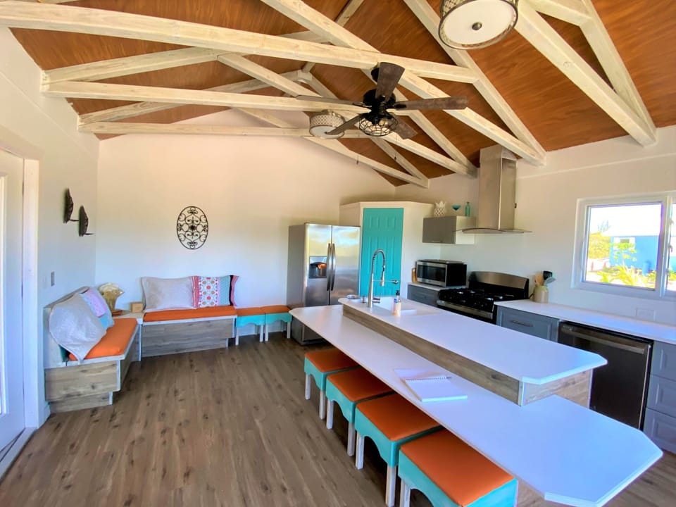 kitchen bench and island